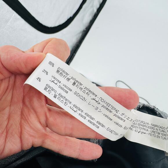 Zara Gray Tailored Ankle Dress Pants Sleek Office Staple Straight Leg Size XL - Picture 4 of 5